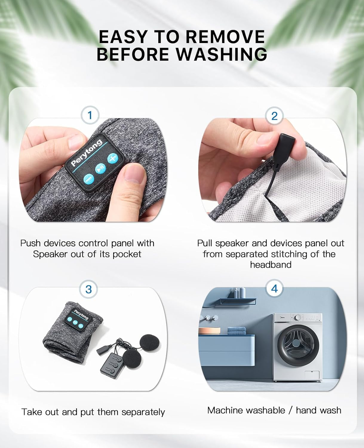 Sleep Headphones Wireless, Bluetooth Sports Headband Headphones with Ultra-Thin HD Stereo Speakers Perfect for Sleeping,Workout,Jogging,Yoga,Insomnia, Air Travel, Meditation (Grey)