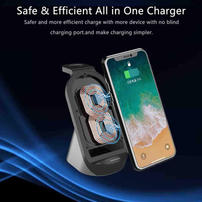 Wireless Charger 3 in 1 Fast Qi Wireless Charging Station Stand Gift for Girl Boy Adult Men Women for Apple Watch 6 SE 5 4 3 2, Airpods Pro, Iphone 15/15 Plus/15 Pro Max/14/13/13 Pro/13 Mini/12/11/X